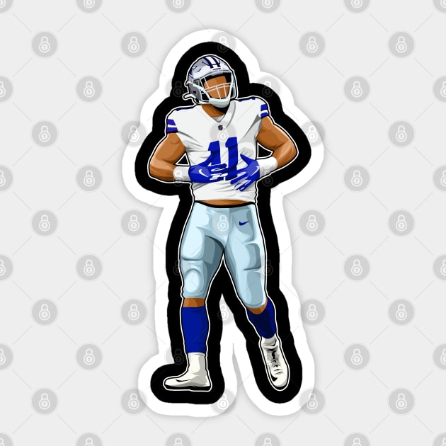 Micah Parsons #11 Hungry To Score Sticker by GuardWall17